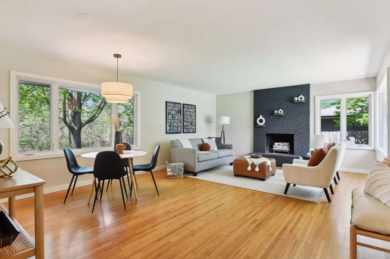 Living Room Before (staged for home sale)