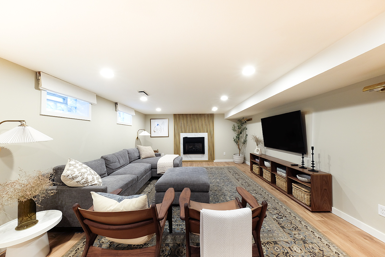 Basement family room
